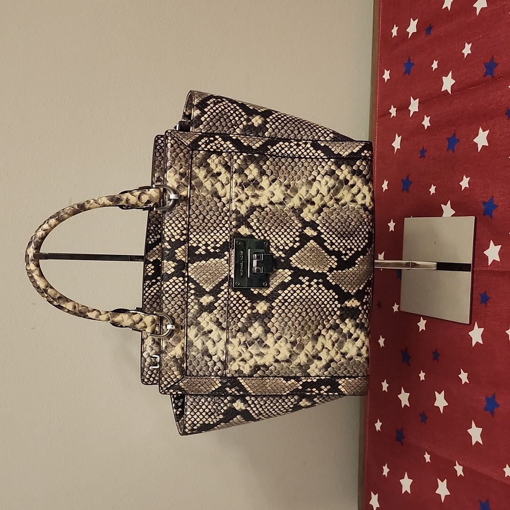 Euc Michael Kors Python Satchel - image 1